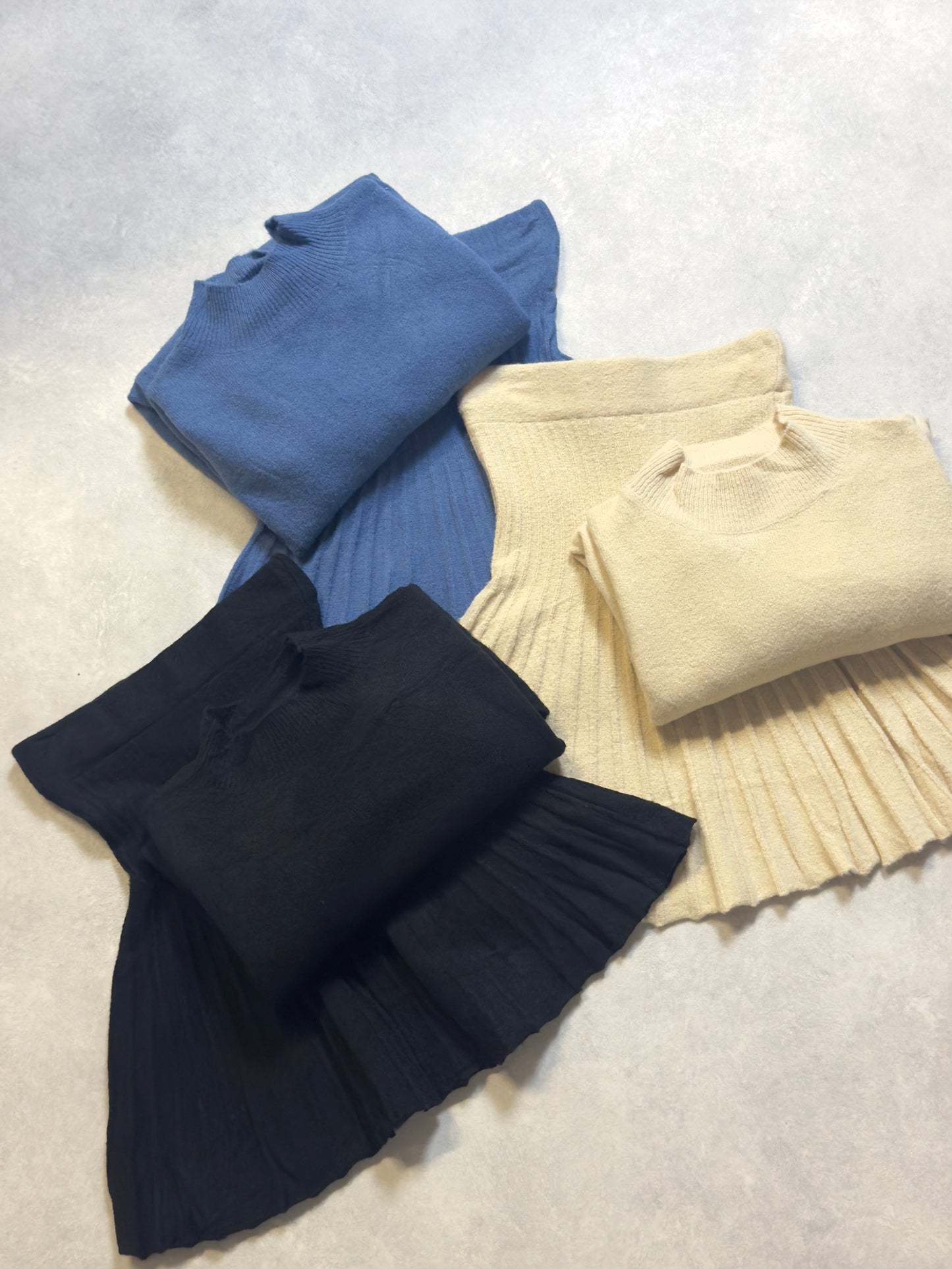 Pleated Knit Set
