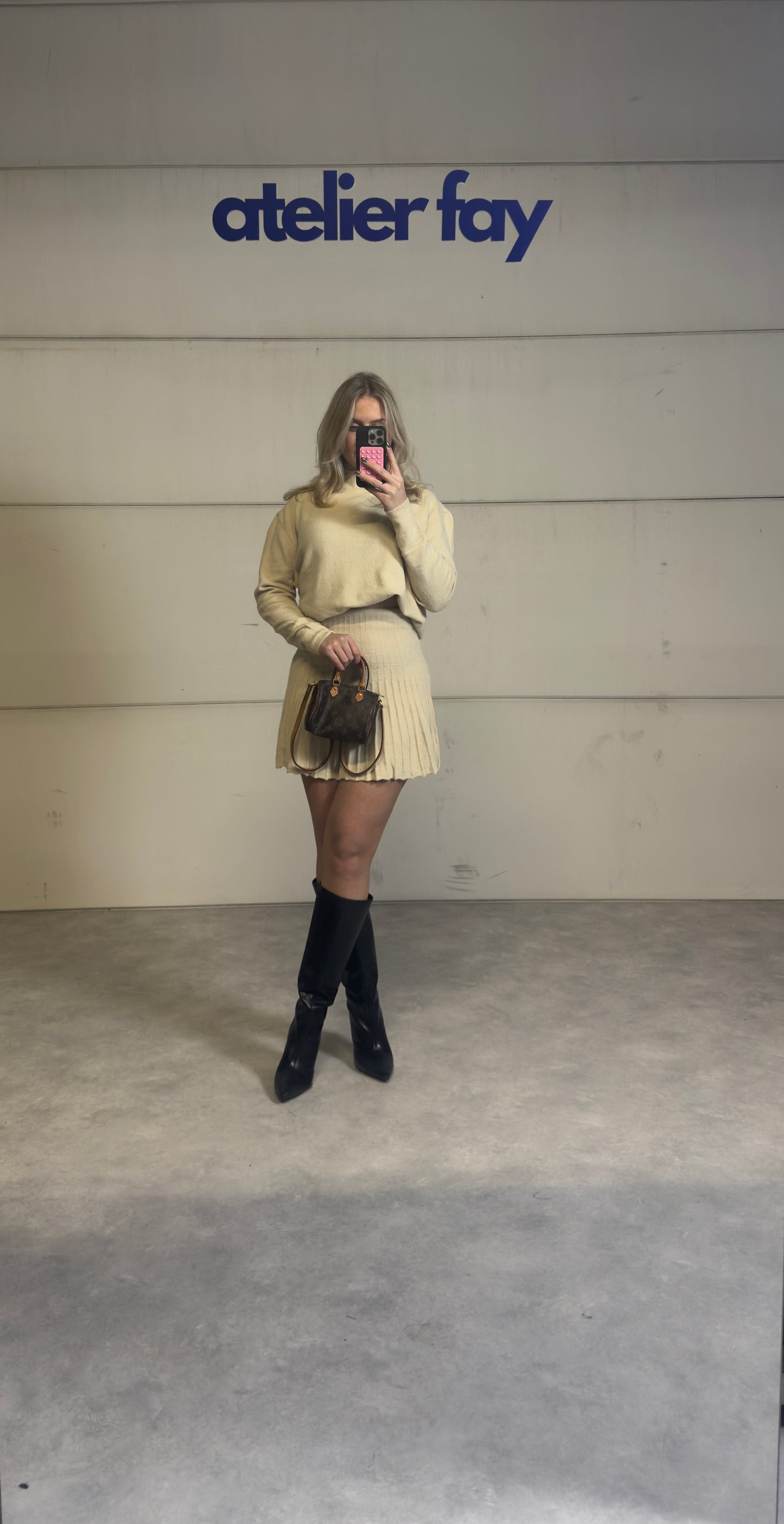 Pleated Knit Set