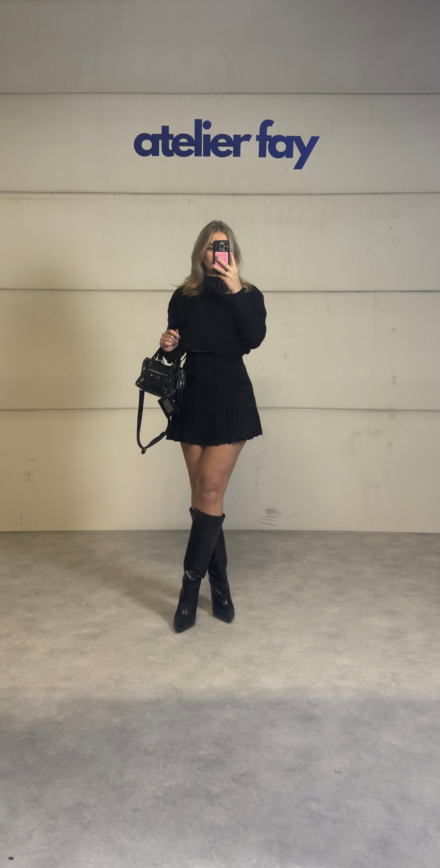 Pleated Knit Set